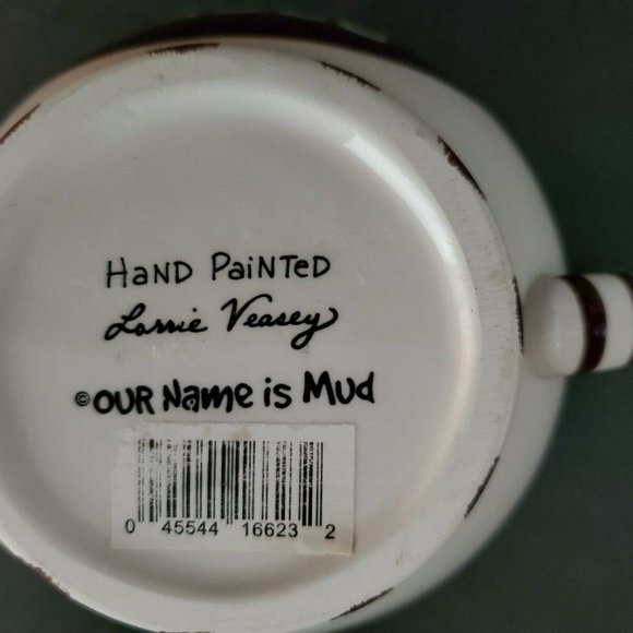 Laurie Vessey Gravy Boat Bowl Our Name Is Mud Collectible Hand Painted New Dish - Picture 13 of 13